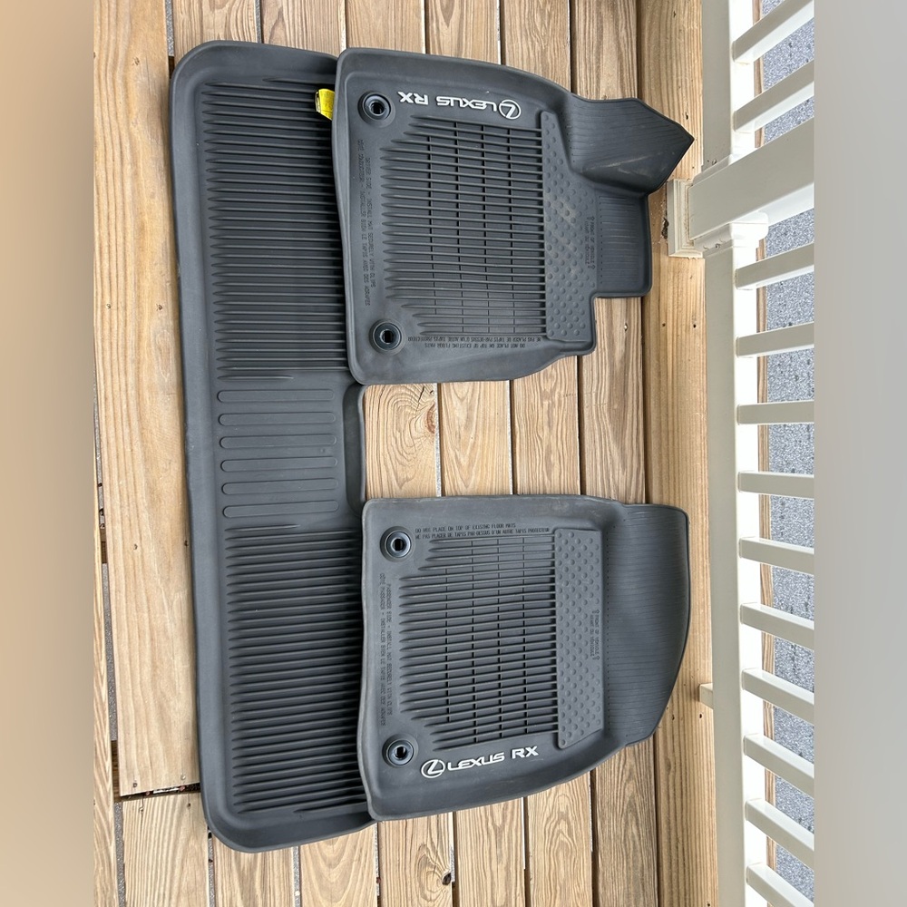 Lexus RX Black All-Weather Floor Liners - Front & Rear